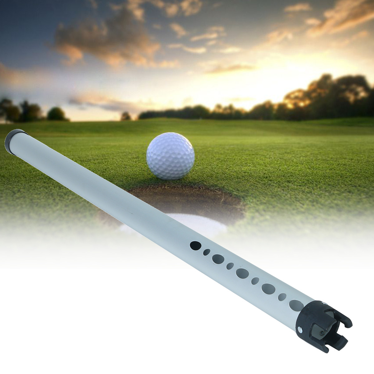 

5.5x98cm 1Pcs Outdoor Aluminum Golf Ball Picker Sports Practice Shagger Pick up Tube Retriever
