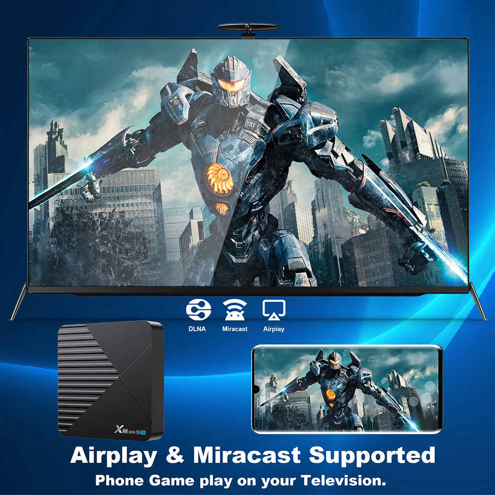 Android TV rendeszrt kapott a X88 Mini TV-Box 4