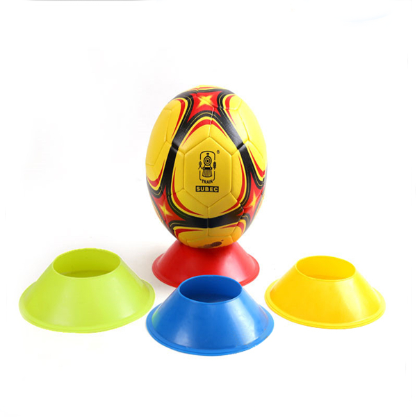 

4cm*20cm Football Training Accessories Marker Discs PE Material Flexible Soccer Obstacle Cone Mark