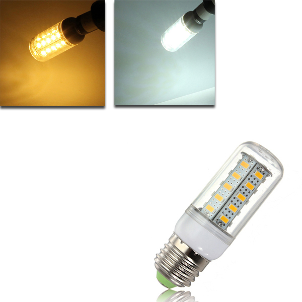 

E27 LED 4.5W 36 SMD 5730 Warm White/White Cover Corn Light Lamp LED Bulb AC 220V