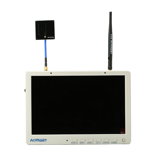 

Aomway HD588 V2 10 Inch 5.8G 64CH Diversity FPV HD Monitor 1920 x1200 with DVR Build in Battery For RC