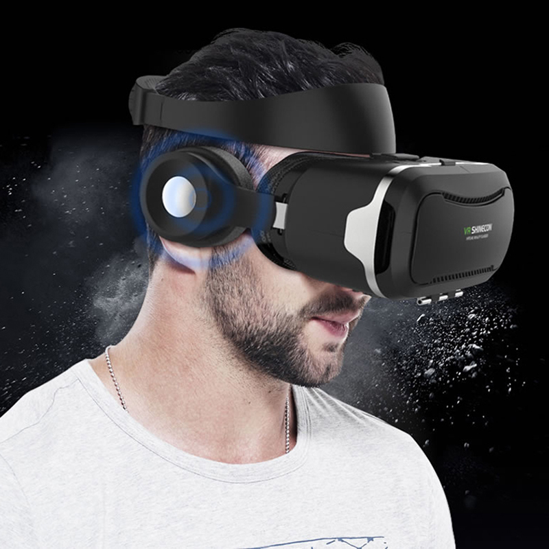 

VR Shinecon 4-го поколения виртуальной реальности 3D-очки с гарнитурой для 3.5-5.5 дюймов смартфонов