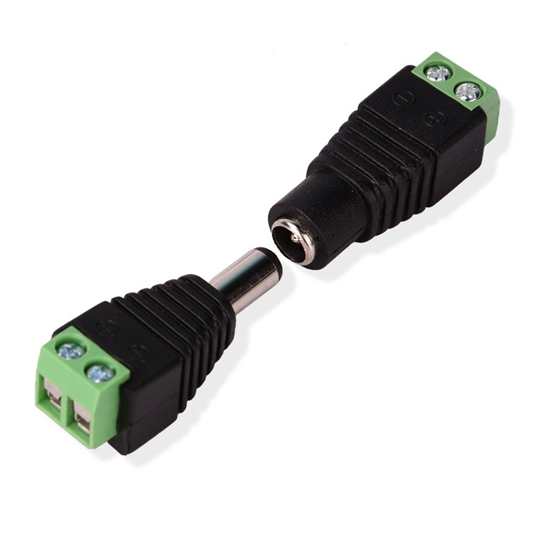 

5.5*2.1mm DC Power Male Female Plug Jack Adapter Connector for CCTV LED 5050 3528 5630 Strip Light
