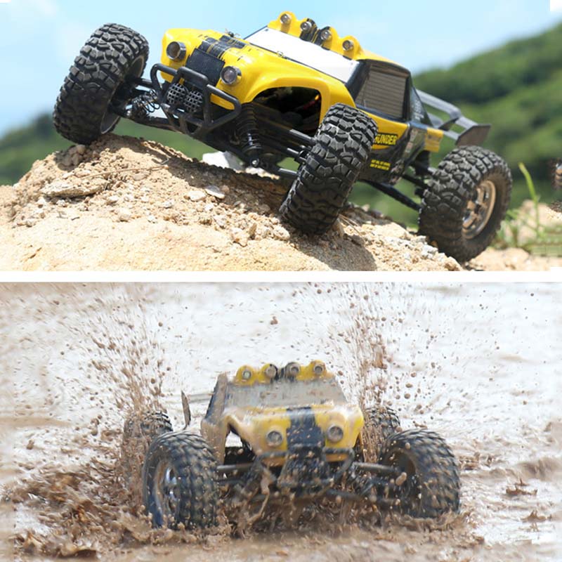 

HBX 12891 1/12 4WD 2.4G Waterproof Hydraulic Damper RC Desert Buggy Truck with LED Light
