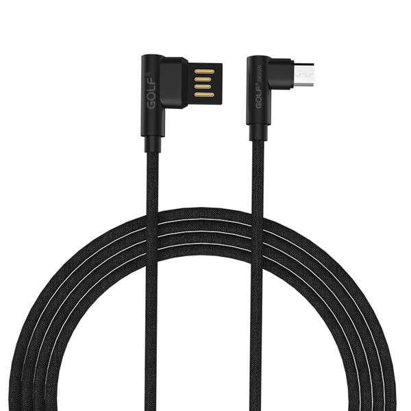 

Golf 90 Degree Reversible 2.4A Micro USB Fast Charging Cable 1m For Xiaomi Redmi Note 4X S7 S6