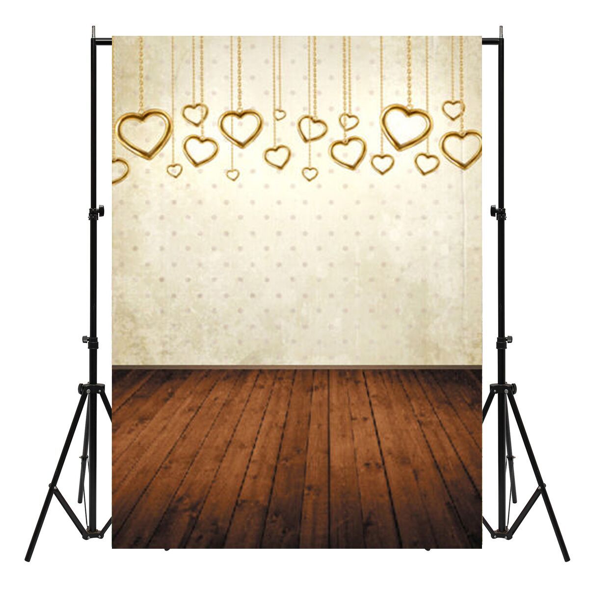 

7x5ft Vinyl Valentine's Day Heart Floor Photography Background Studio Backdrop Photo Prop