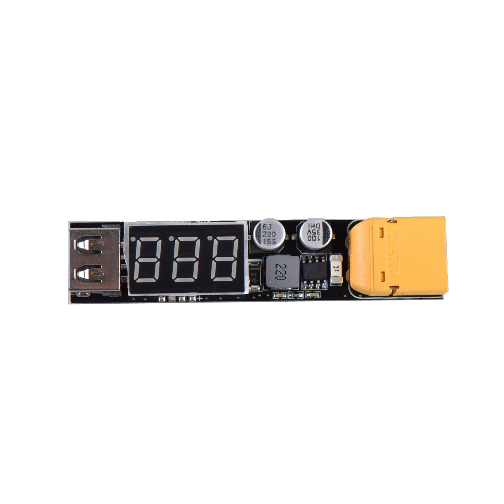 

JHEMCU JHE-KC32 2-6S 7V-30V to 5V DC-DC XT60 to USB Buck Charging Module Support QC3.0 Quick Charge