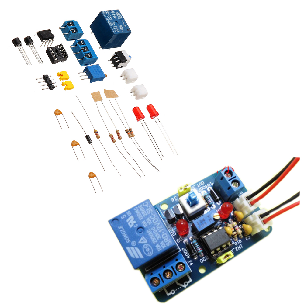 

DIY LM393 Voltage Comparator Module Kit with Reverse Protection Band Indicating Multifunctional 12V Voltage Comparator Circuit