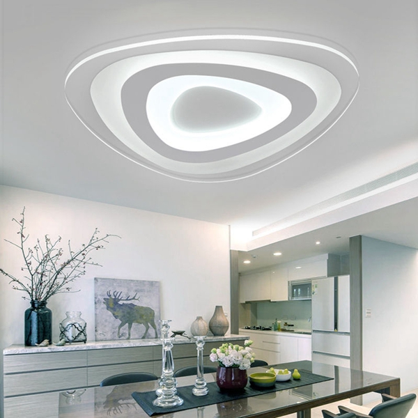 

16W Modern Ultrathin LED Flush Mount Ceiling Light 3 Color Adjustable for Living Room Home