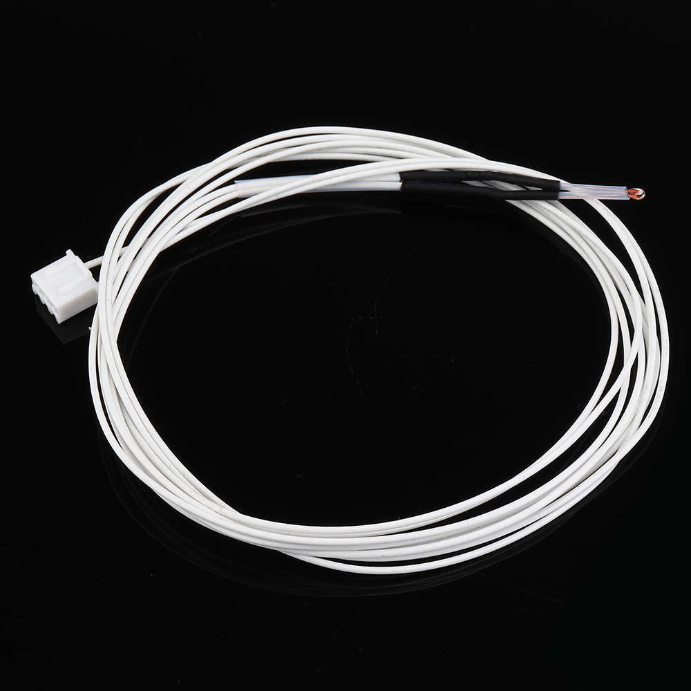 

Anet® 1% 1.1m NTC 3950 100K ohm 300℃ 1.8mm Thermistor Temperature Sensor Cable for 3D Printer