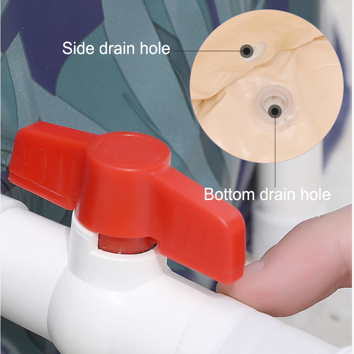 Portable Foldable Bathtub Water Barrel PVC Soaking Barrel Spa Bucket 3