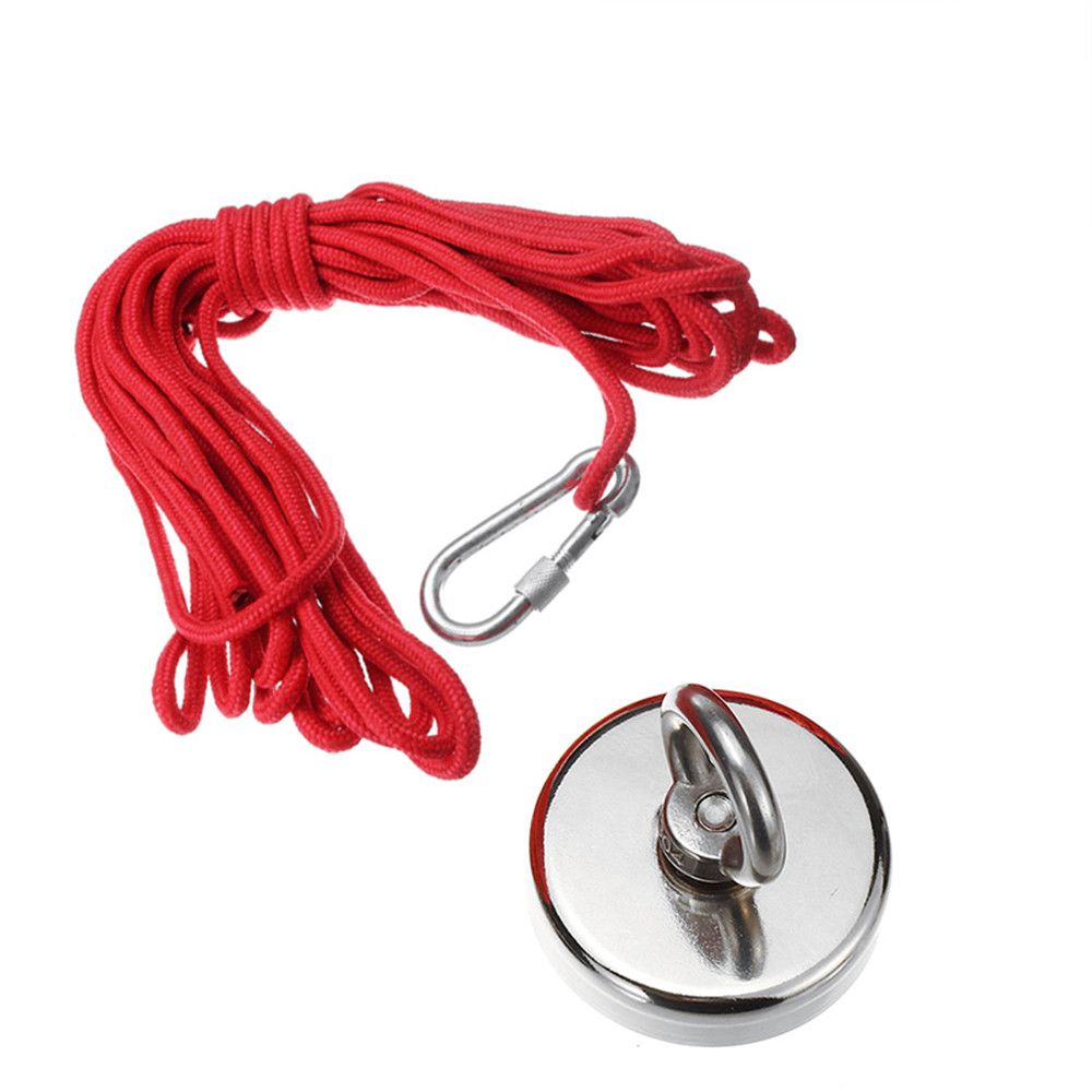 Find 25mm-120mm 35-600Kg Neodymium Fishing Magnet Salvage Recovery Magnet + 10M Rope For Detecting Metal Treasure for Sale on Gipsybee.com with cryptocurrencies