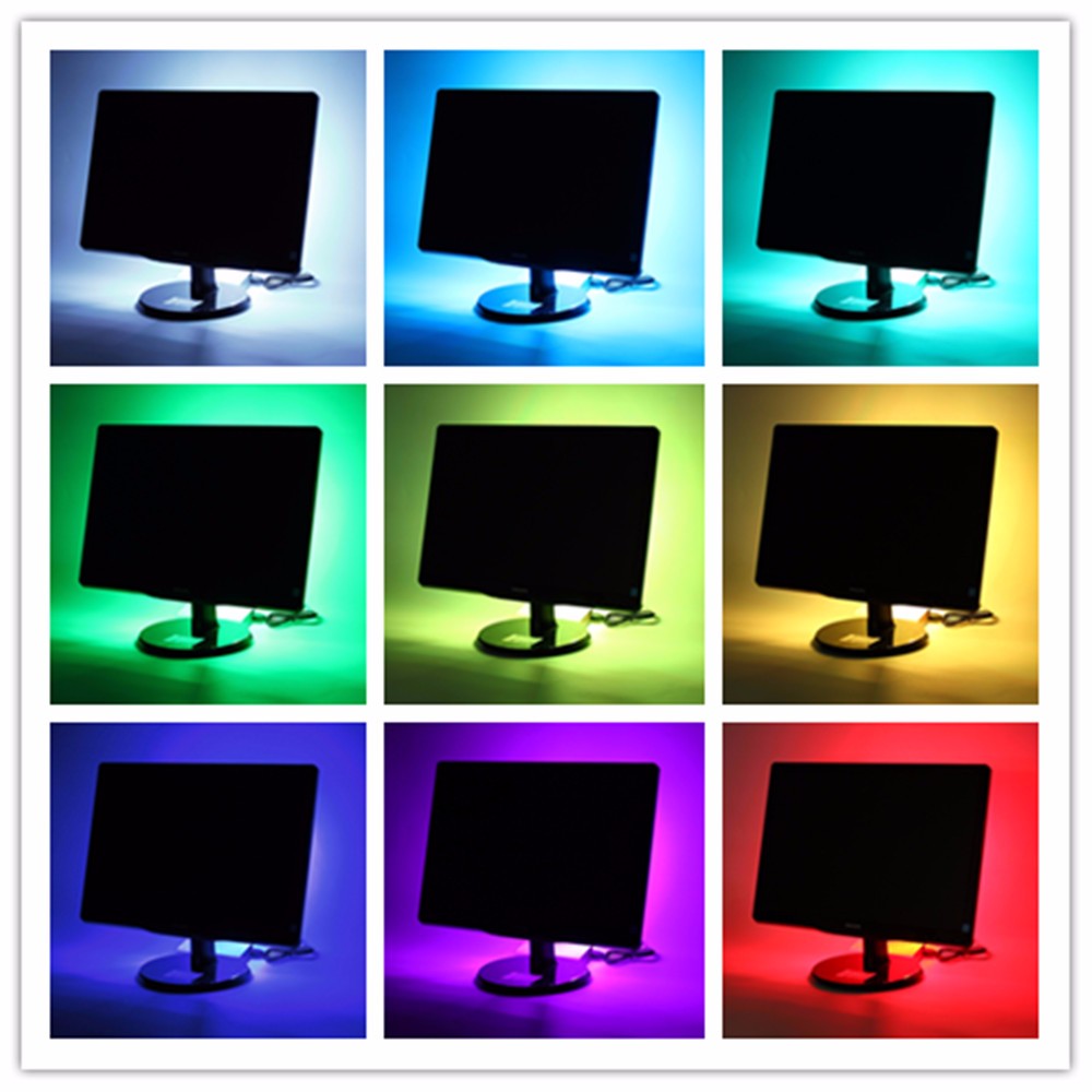 Find 100cm 150cm 200cm Waterproof DC5V USB 5050 RGB LED Strip Tape TV Background Lighting for Sale on Gipsybee.com with cryptocurrencies