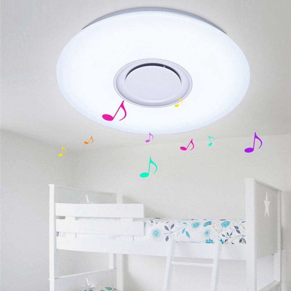 

36W Round RGB Smart Dimmable LED Ceiling Light bluetooth Music APP Control Panel Lamp AC85-265V