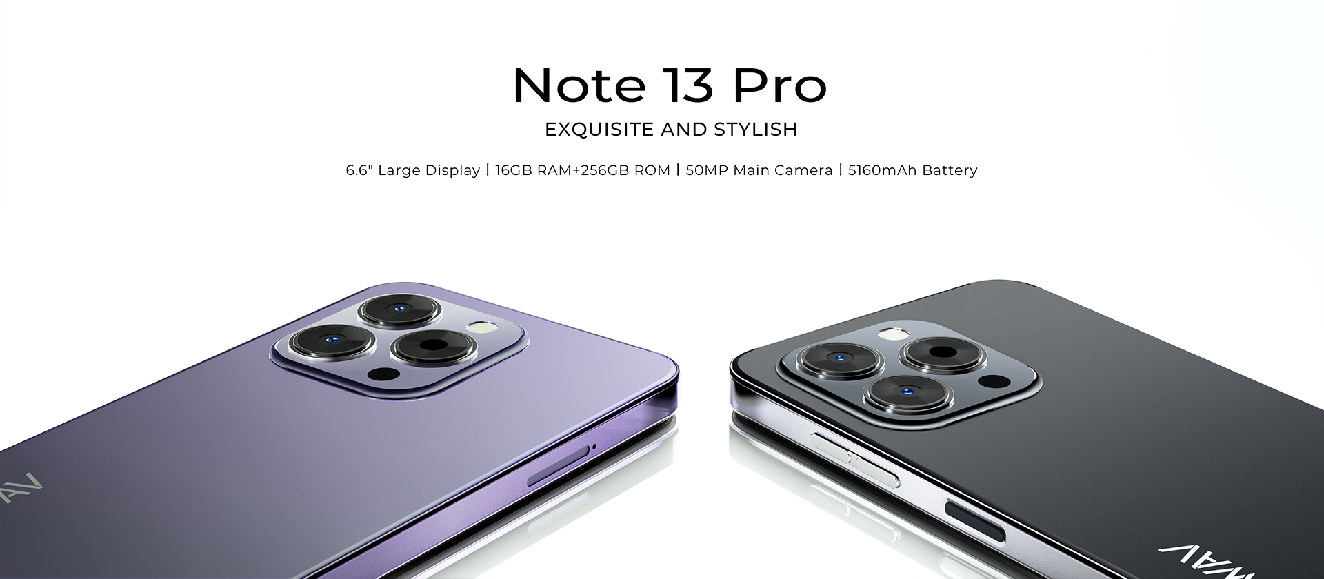 HOTWAV Note 13 Pro – sieht aus der Perspektive wie ein iPhone aus