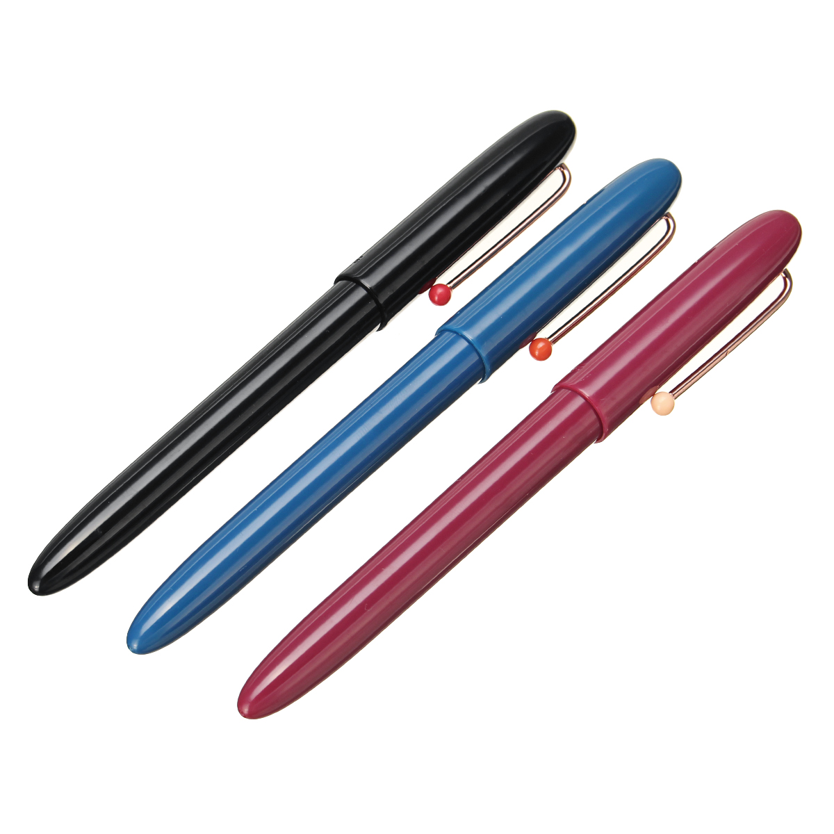 

KACO RETRO Fountain Pen Hooded EF Nib Plastic Dot Clip Pen with Box Gift Ink Cartridges Pens