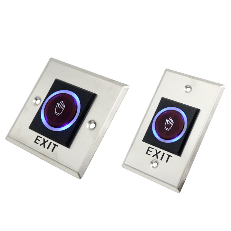 

Infrared Sensor Switch No Touch Contactless Door Release Exit Button with LED Indication