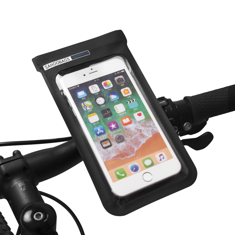 

Waterproof Bicycle Handlebar Front Bag For 6.0inch Touch Screen Phone Holder Pouch