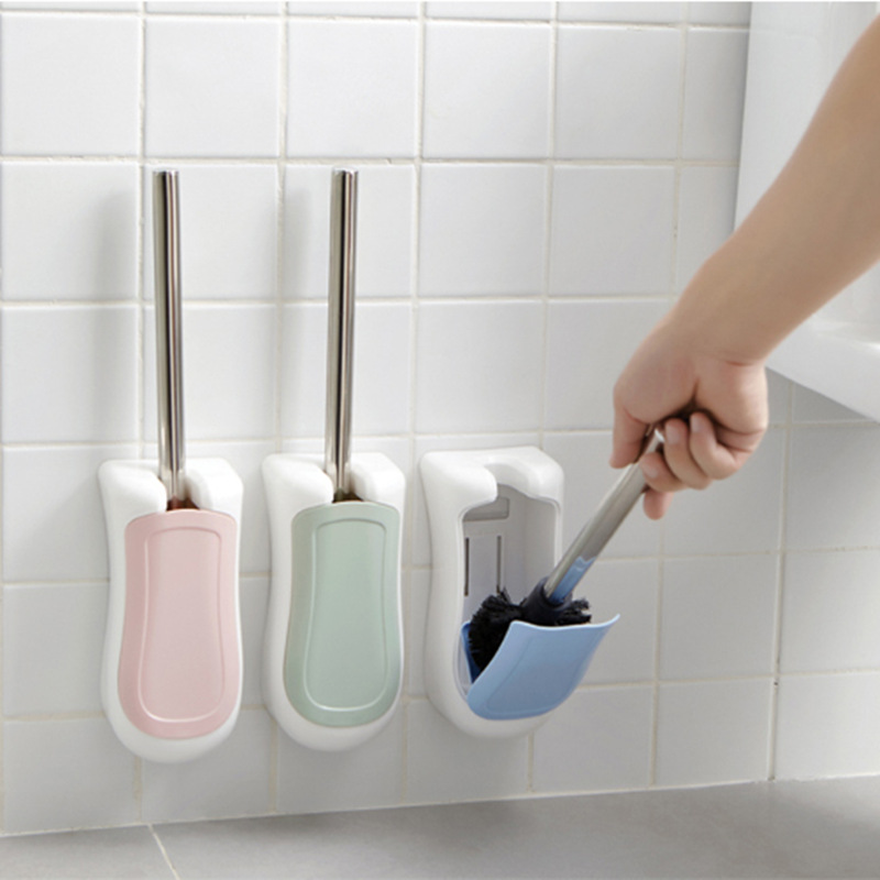 

Wall-mounted Toilet Cleaning Brushes Set Free Punching