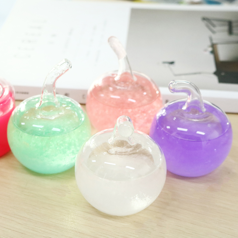

Christmas Gift Mini Apple Weather Forecast Crystal Storm Bottle Glass Home Decor Kids Children Toys