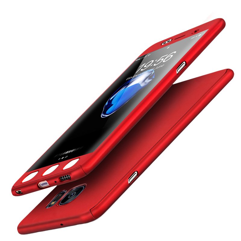 

360 ° Full Body Soft HD Защитная пленка + Жесткий чехол для ПК спереди + задняя крышка для Samsung Galaxy S7 Edge