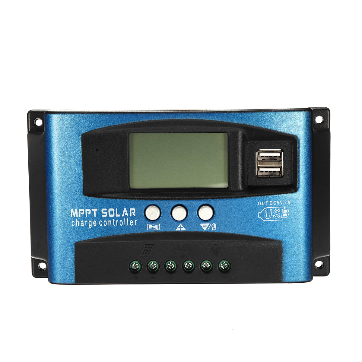 30/40/50/60 / 100A MPPT Солнечная Контроллер LCD Солнечная Точность контроллера заряда Двойной USB Солнечная Панель Батарея Регулятор