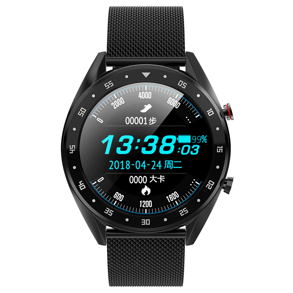 

Microwear L7 Edge To Edge Screen ECG Heart Rate bluetooth Call IP68 Music Control Long Standby Smart Watch