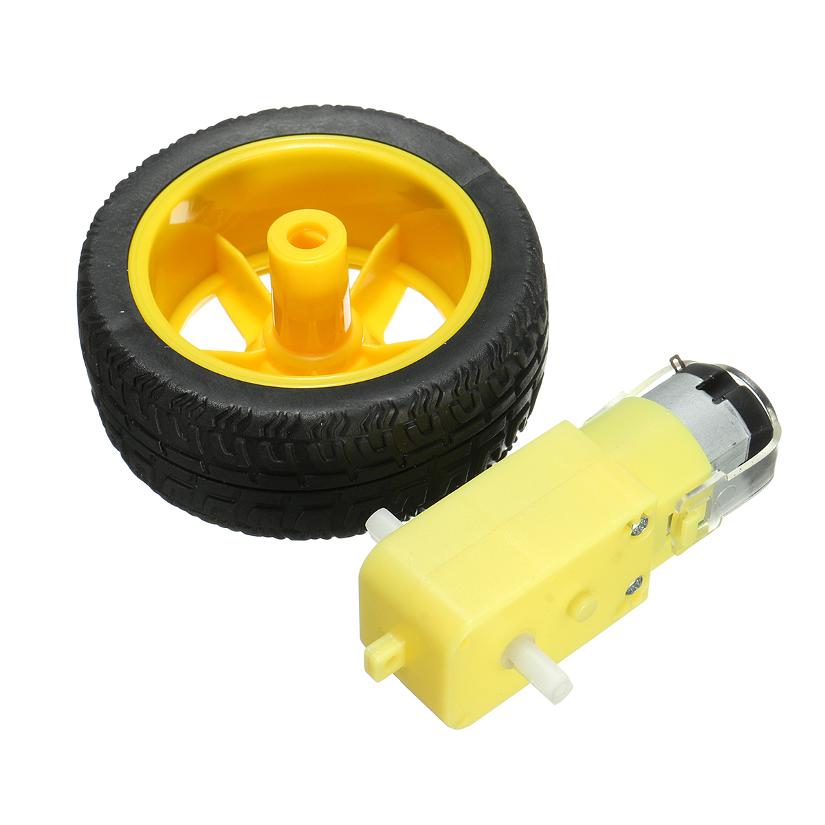 4PCS Small   Car Model Robot Plastic Tire Wheel 65x26mm for arVP 