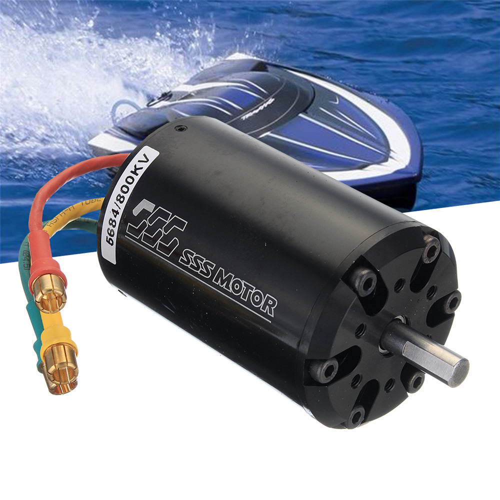 

SSS 5684/800KV 8400w Brushless Motor 6 Pole W/O Water Cooling for RC Boat Parts