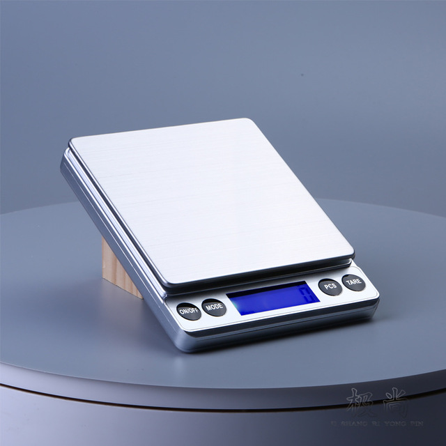 

High-precision Backlight Kitchen Scale Electronic Scale Frosted Stainless Steel Jewelry Weighing 0.01g