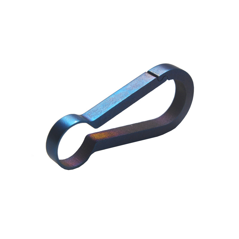 

AOTDDOR™ EDC 60mm Blue Quick Release Keychain Titanium Alloy Mini Key Ring