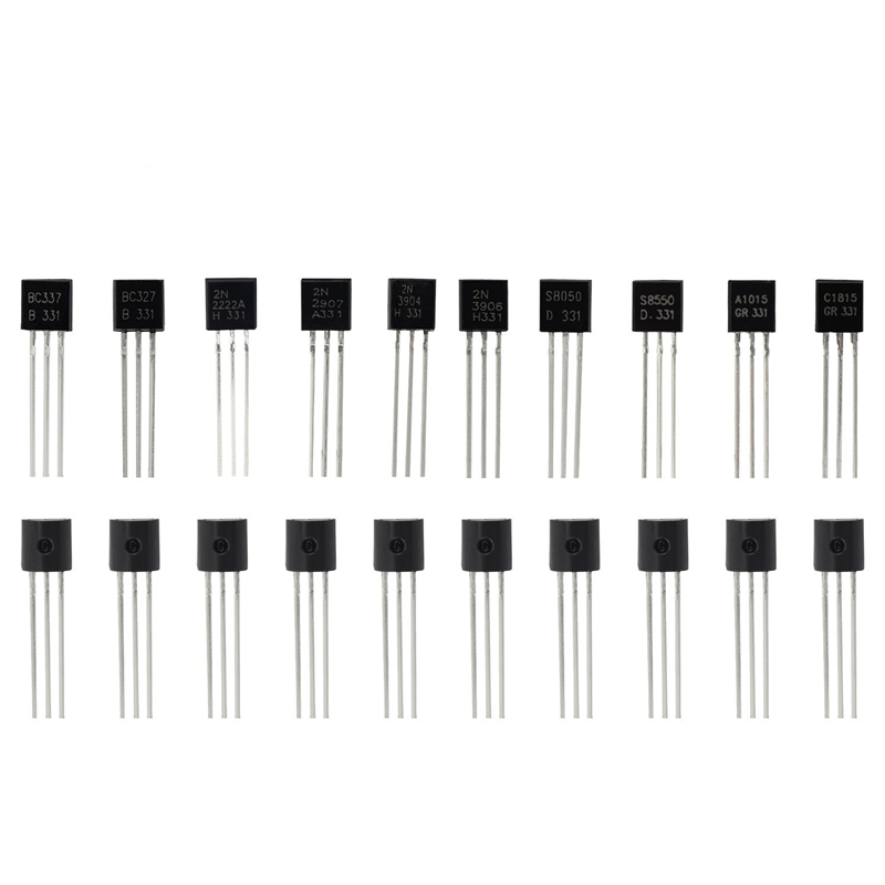 200pcs NPN PNP Transistor TO-92 Power Transistor 10 Values Each 20 5