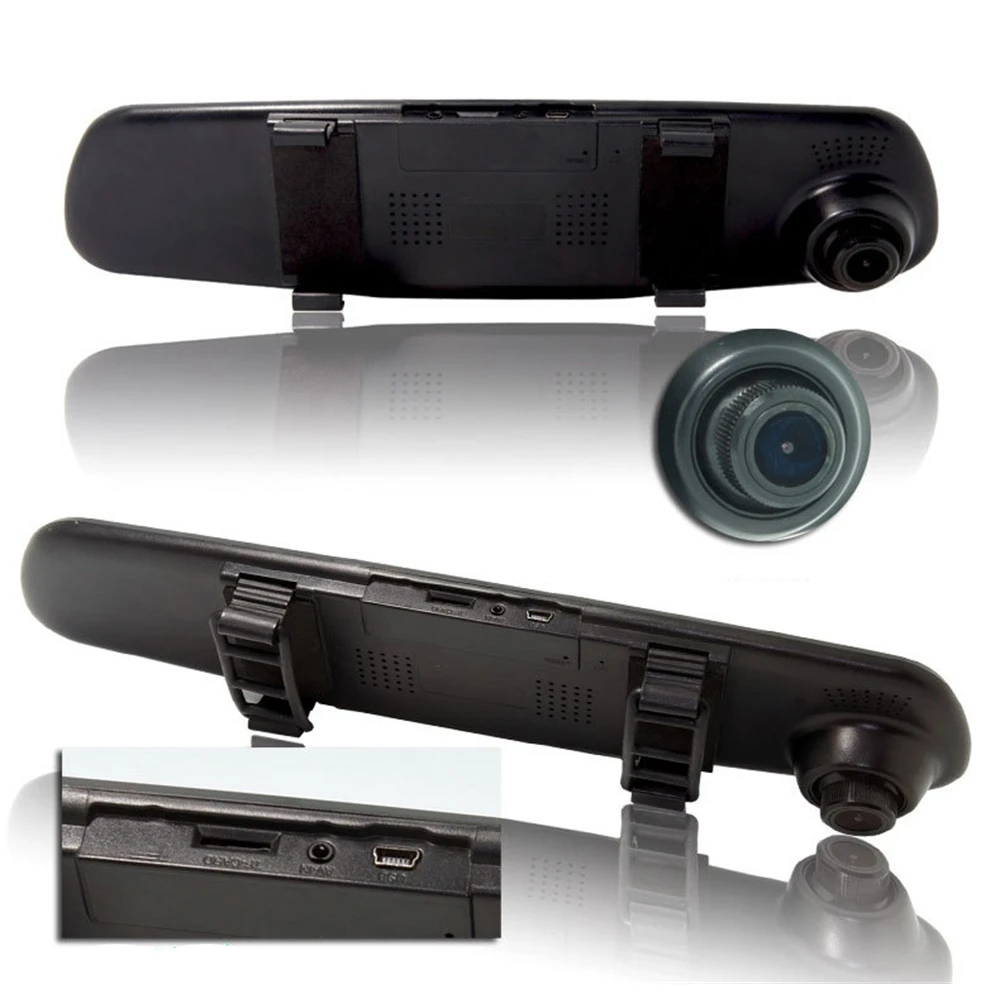 4.3 Inch Dual Lens 1080P Car Video Camera