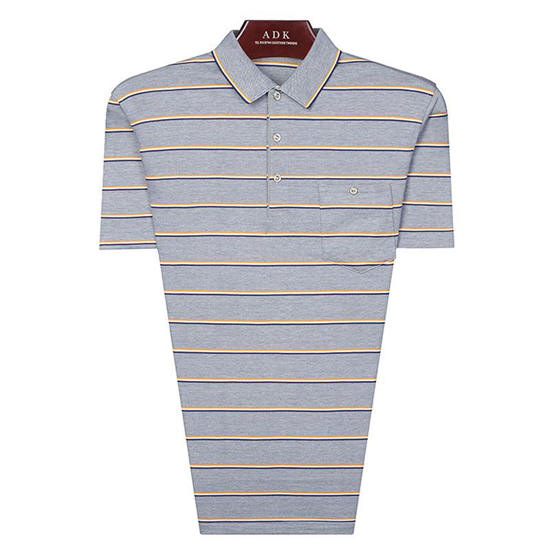 

Мужчины Casual Тонкий Stripes Golf Рубашка