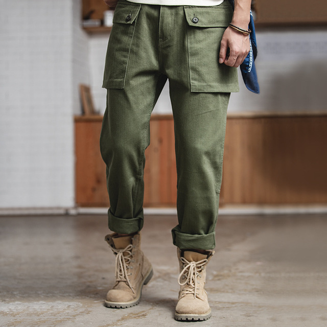 

Madden Tooling American Retro P44 Big Pocket Overalls A Beautiful Hurricane Straight Pants Washed Military Pants