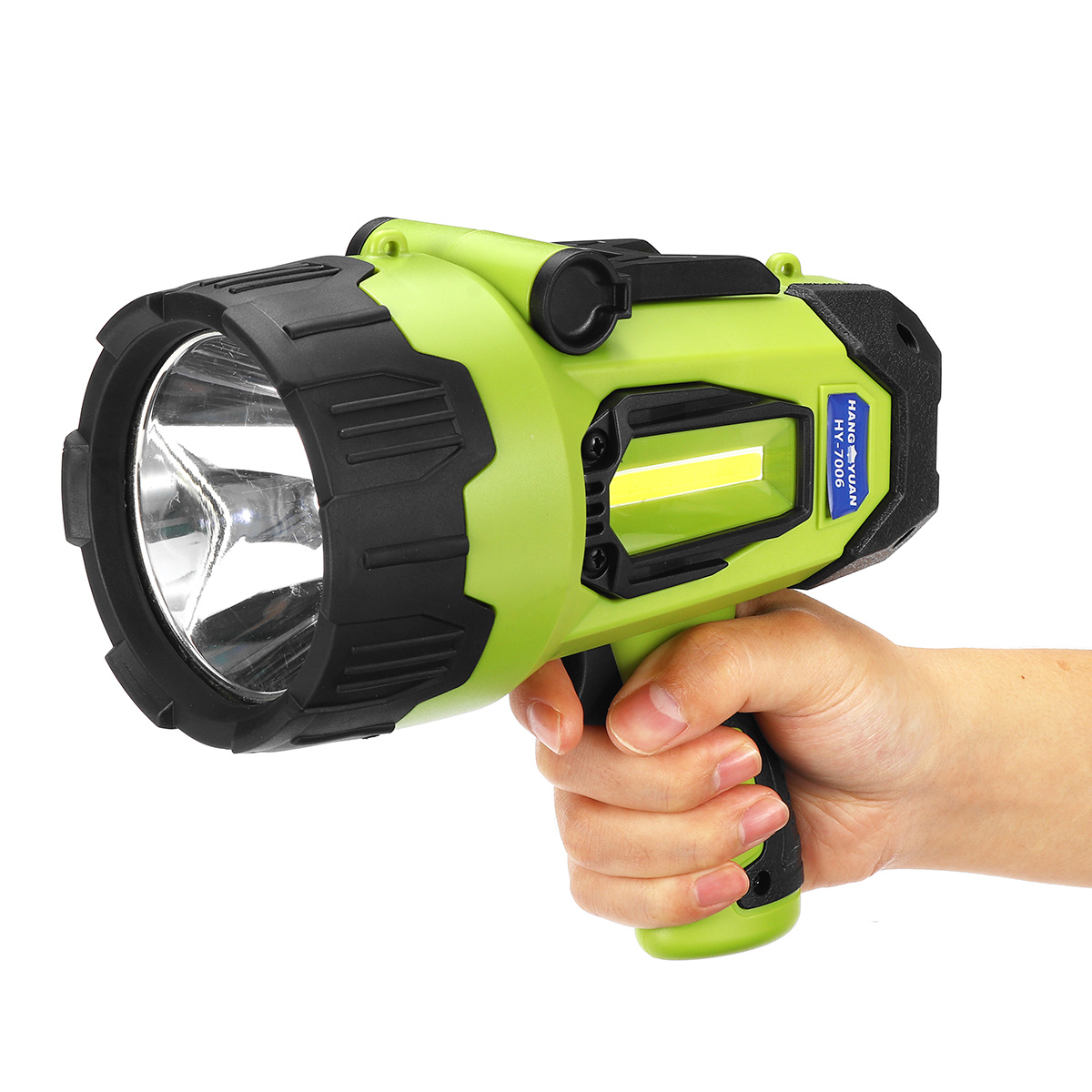 Find Long Shoot Strong LED Spotlight With Sidelight Multifunctional Outdoor Handheld Searchlight Powerful Flashlight for Sale on Gipsybee.com with cryptocurrencies