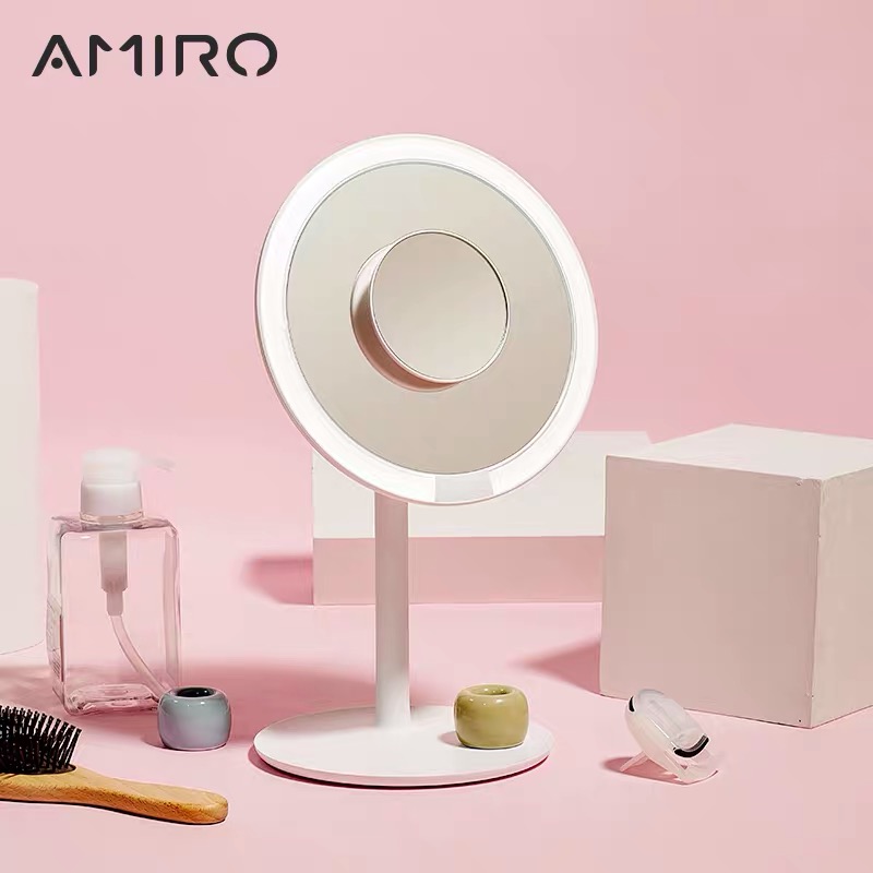 

XIAOMI AMIRO 5-кратная лупа Зеркала для макияжа Зеркало для лица Щетка Очищение дома Ванная комната