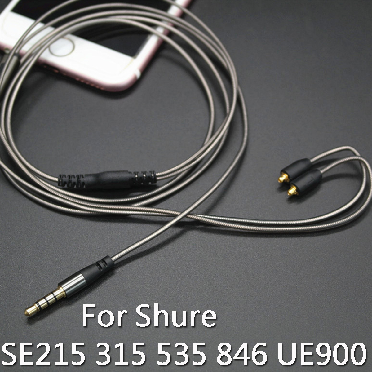1.28M Замена кабеля для аудио шнура с микрофоном для Shure SE215 315 535 846 UE900 Наушники