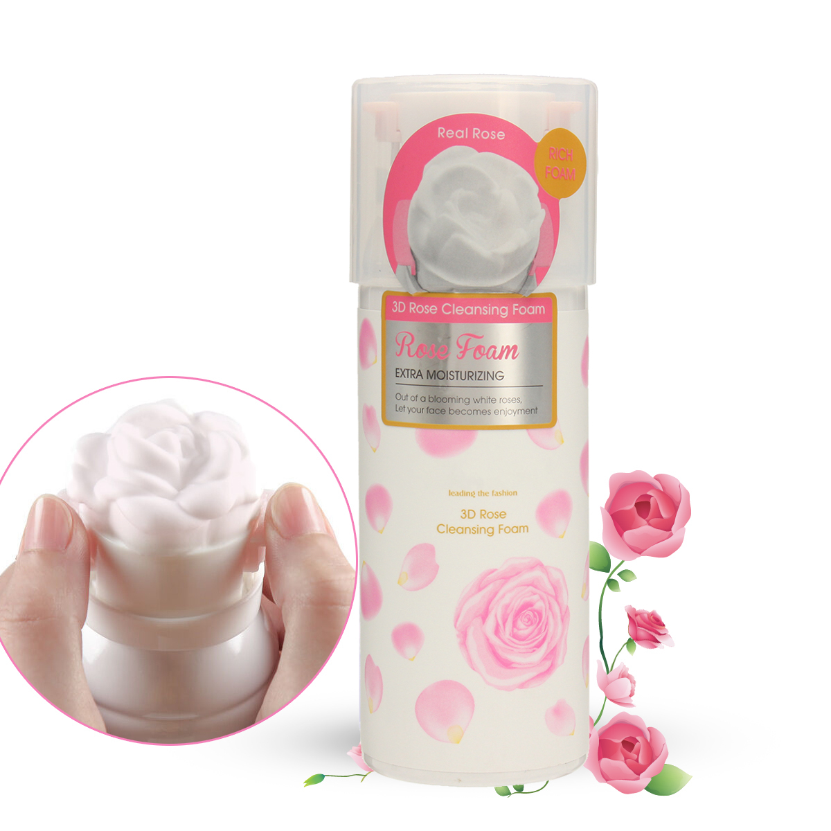 

3D Rose Face Wash Foaming Cleanser Sealed
