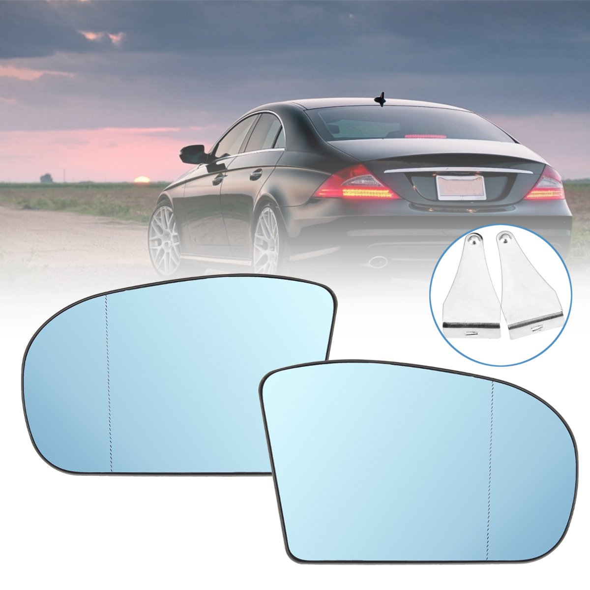 

Автомобиль левый / правый синий Анти блики с подогревом Зеркало заднего вида для Benz CE класса W211 W203 A2038100121 A2
