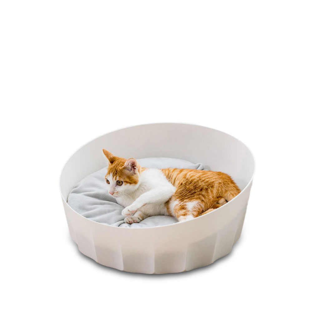 

Xiaomi Jordan&Judy Pet Nest Bed Round Soft Material Dogs Baskets Cat Blanket White Keep Warming
