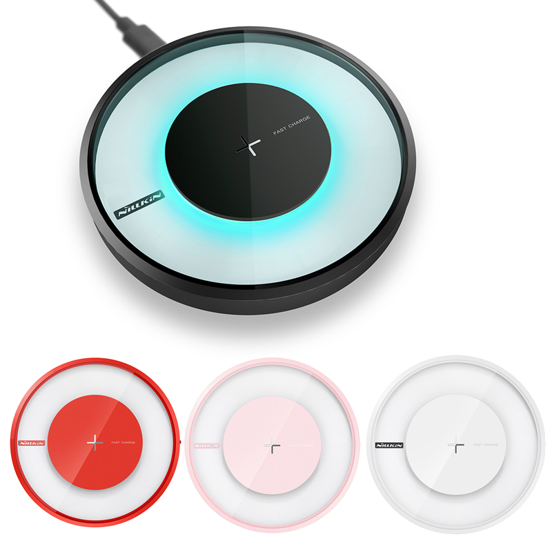 

NILLKIN Colorful Magic Disk 4 Fast Wireless Charger for iPhone X iPhone 8 8 plus Samsung S8 S8 plus
