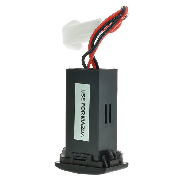 

5V 2.1A USB Port Dashboard Voltmeter Phone Charger for Mazda