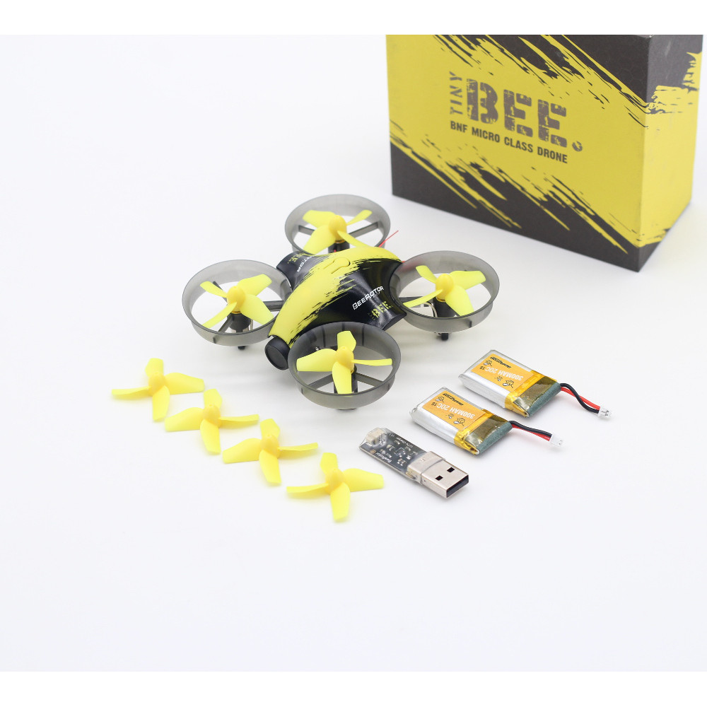 BeeRotor TinyBee 78mm 5.8G 40CH 600TVL Micro FPV Coreless RC Drone Quadcopter Two Batteries Version 10