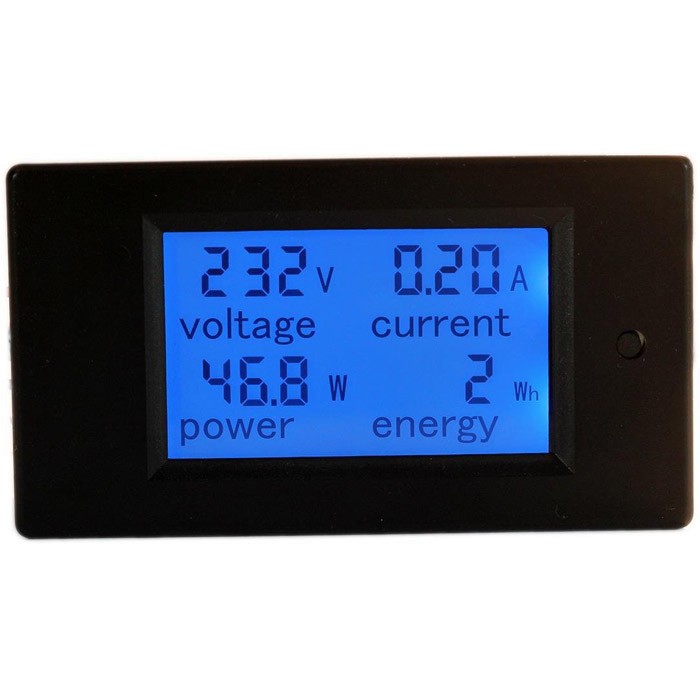 

PZEM-021 4 in 1 LCD Voltage Current Active Power Energy Meter Blue Backlight Panel Voltmeter Ammeter KWH Meter 0-20A 80-260V 50/60HZ
