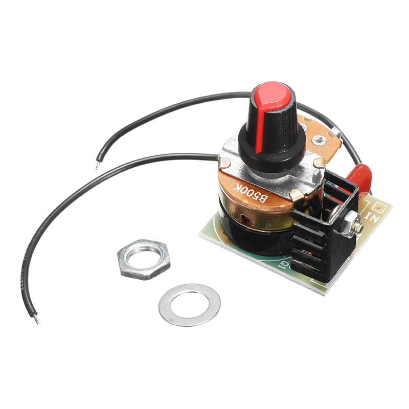

220V 500W Dimming Regulator Temperature Control Speed Governor Stepless Variable Speed BT136 Speed Control Module