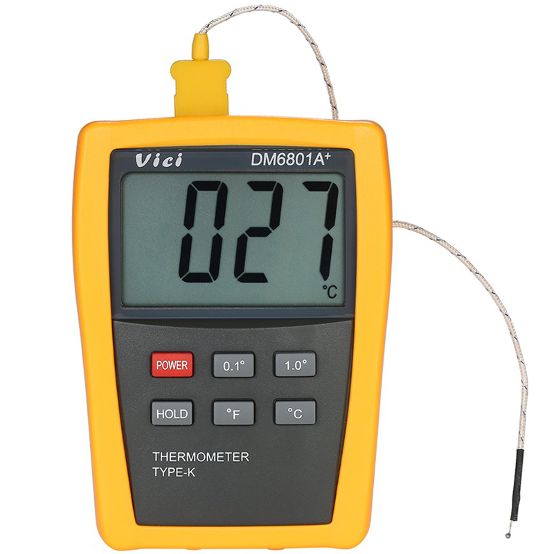 

Vici DM6801A+ Mini LCD Digital Thermometer Temperature Meter Tester with K-type Thermocouple