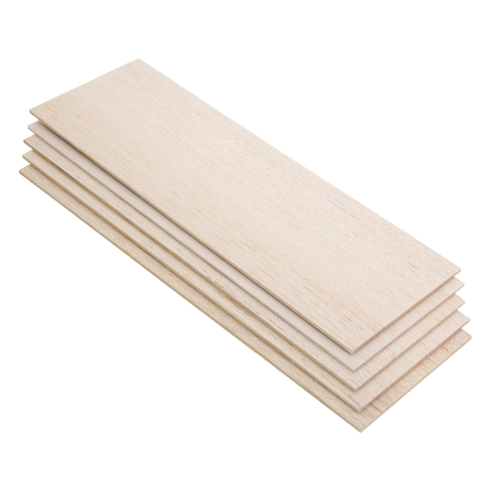 310x100mm 5Pcs Balsa Wood Sheet 7 Thickness Light Wooden Plate for DIY Airplane Boat House Ship Model 9