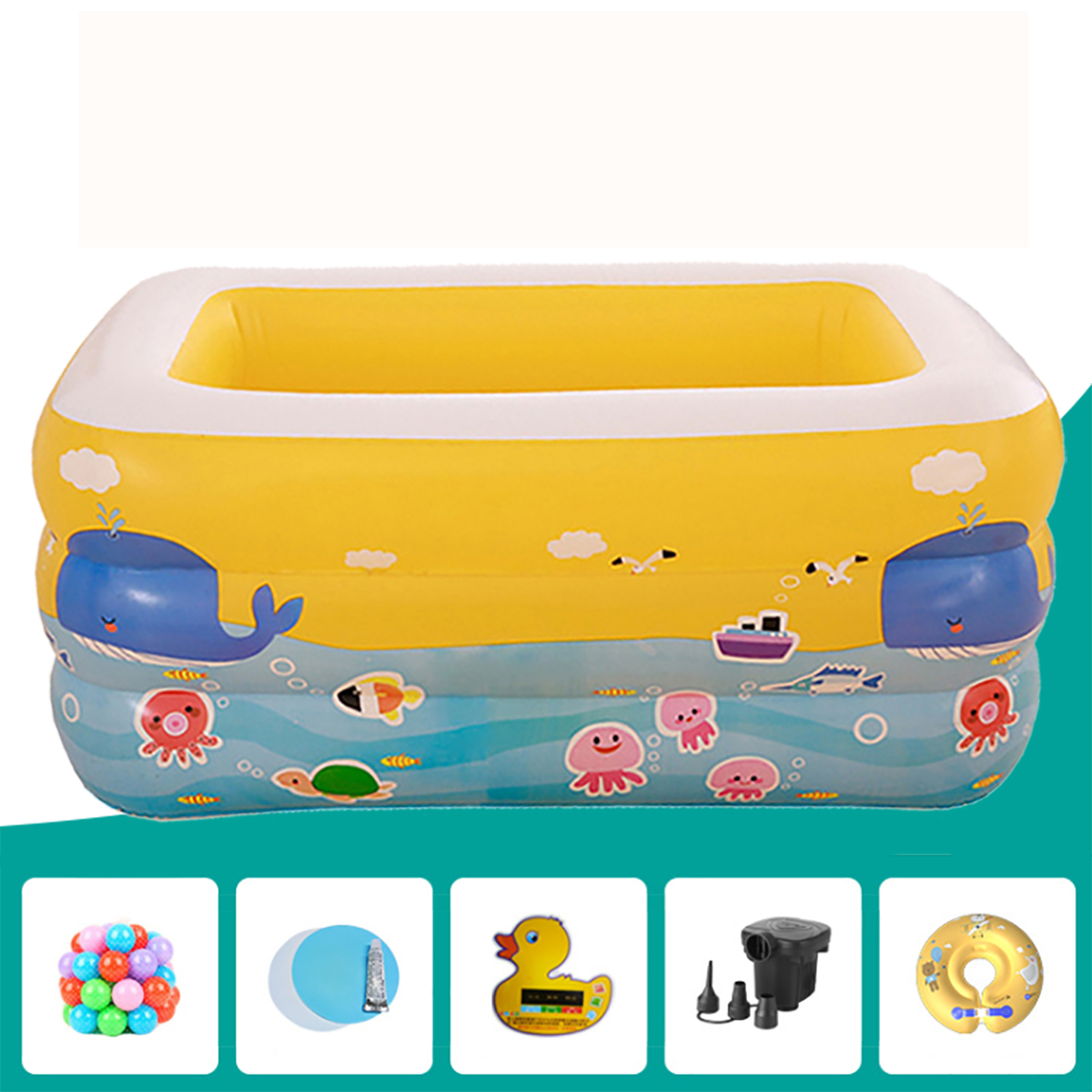 

Детские Детские Надувные Плавательные Бассейн Газированная Площадь Новорожденных Воды Купания Play Toy