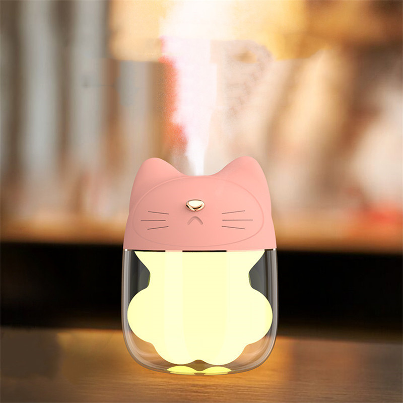 

Cat Claw Humidifier Mini USB Personal Small Humidifier With 150ml Water Tank 7-Color Night Light Cool Mist Humidifier No